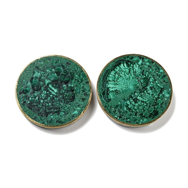 

PandaHall Synthetic Malachite Cup Mats, Flat Round, 80x10.5mm Malachite Flat Round