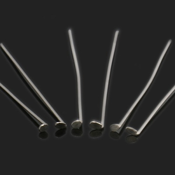 

PandaHall Jewelry Tools and Equipment Decorative Stainless Steel Flat Head Pins, Stainless Steel Color, 40x0.6mm, 22 Gauge, Head: 1mm...