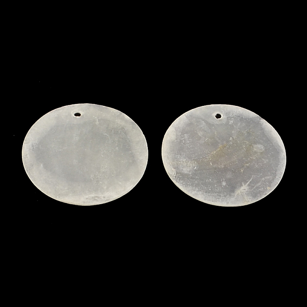 

PandaHall Flat Round Capiz Shell Pendants, WhiteSmoke, 30x0.5~1mm, Hole: 1.5mm Capiz Shell Flat Round White