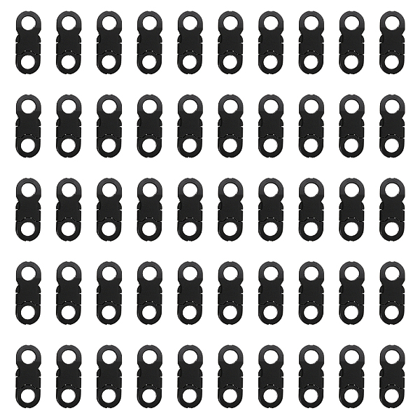 

PandaHall CHGCRAFT 100Pcs Plastic Side Release Buckles, Heavy Duty Snaps Clips for Backpack, Waist Pack, Black, 27.5x11x5mm, Hole: 6mm...