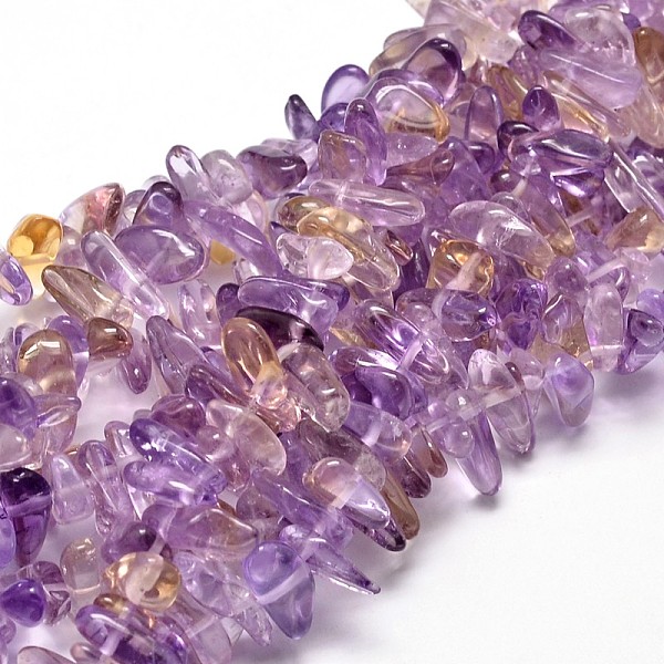 

PandaHall Natural Ametrine Nuggets Beads Strands, 8~30x5~12mm, Hole: 1mm, about 15.3 inch~15.7 inch Ametrine Nuggets