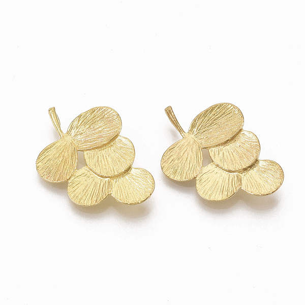 

PandaHall Brass Links connectors, Nickel Free, Leaf, Raw(Unplated), 27x19x1.5mm, Hole: 1.4~1.5mm Brass Leaf