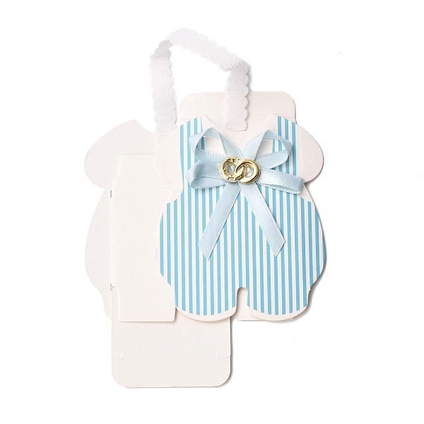 

PandaHall Paper Gift Boxes, Party Favor Boxes, with Ribbon, Decorative Gift Box for Weddings, Baby Shower, Birthday, Clothes Shape, Light...