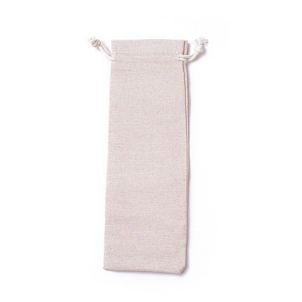 

PandaHall Burlap Packing Pouches, Drawstring Bags, Antique White, 18.7~19x7.7~8cm Burlap Orange