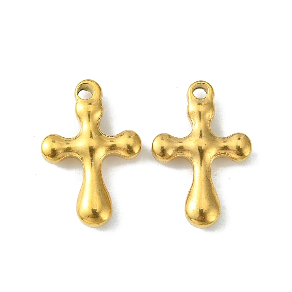

PandaHall 304 Stainless Steel Pendants, Cross Charms, Golden, 21.5x14.5x4mm, Hole: 2mm 304 Stainless Steel Cross