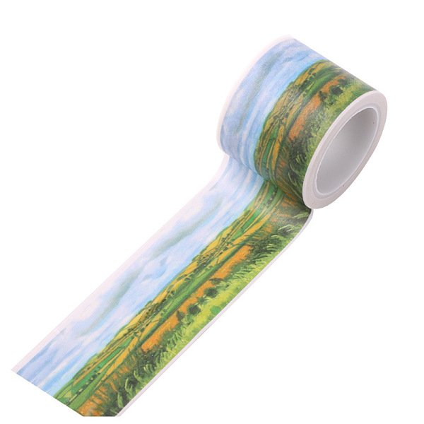 

PandaHall DIY Scrapbook Decorative Paper Tapes, Adhesive Tapes, Colorful, 30mm Paper