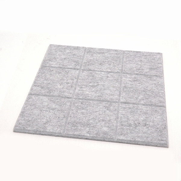 

PandaHall Sound-absorbing Felt Board, Photo Wall Stickers, with Adhesive Back, for Wall Decoration, Square, Silver, 30x30x0.9cm Cloth Square...