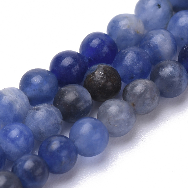 

PandaHall Natural Sodalite Beads Strands, Round, 3mm, Hole: 0.5mm, about 130pcs/strand, 16.3 inch Sodalite Round