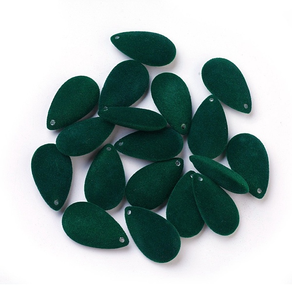 

PandaHall Flocky Acrylic Pendants, teardrop, Dark Slate Gray, 28.5x16x7.5mm, Hole: 1.6mm Acrylic Teardrop Gray