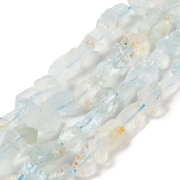 Raw Rough Natural Aquamarine Beads Strands