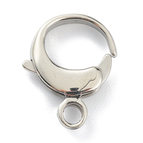 

PandaHall 304 Stainless Steel Lobster Claw Clasps, Polishing, Stainless Steel Color, 16.5x12x3.5mm, Hole: 3mm 304 Stainless Steel Others