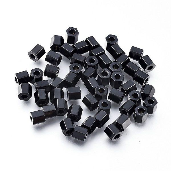 

PandaHall 304 Stainless Steel Spacer Beads, Hexagon, Electrophoresis Black, 3x3x3mm, Hole: 1.4mm 304 Stainless Steel Hexagon