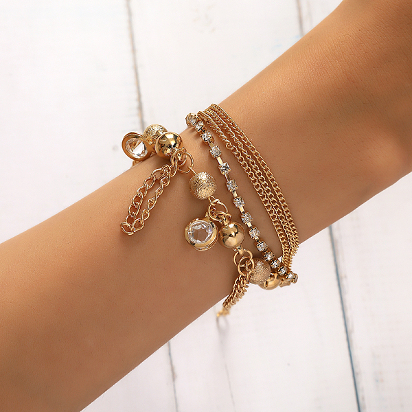 Fashionable Iron Multi-Layer Handmade Tassel Jewelry Personalized Bracelets
