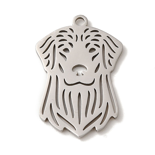 

PandaHall 201 Stainless Steel Pendants, Laser Cut, Dog Charm, Stainless Steel Color, 25x16x1mm, Hole: 1.6mm 201 Stainless Steel Dog