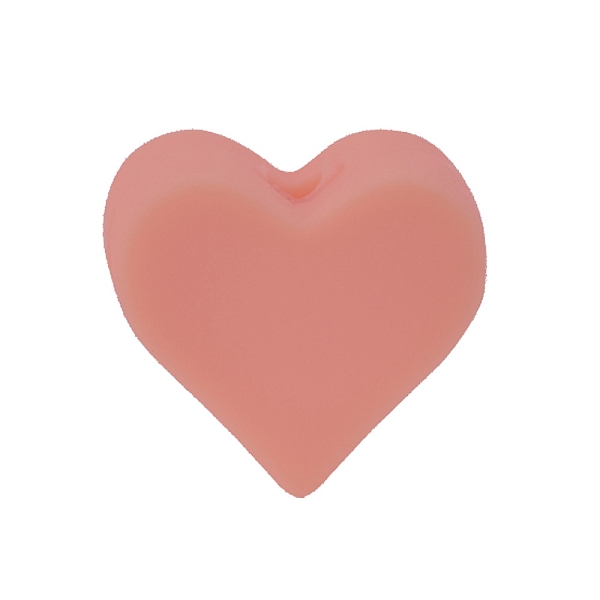 

PandaHall Heart Food Grade Silicone Beads, Silicone Teething Beads, Salmon, 14x14mm Silicone Heart Red