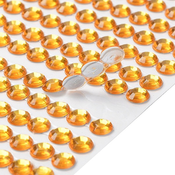 

PandaHall Self Adhesive Acrylic Rhinestone Stickers, Round Pattern, for DIY Scrapbooking and Craft Decoration, Dark Orange, 200x95mm Acrylic...