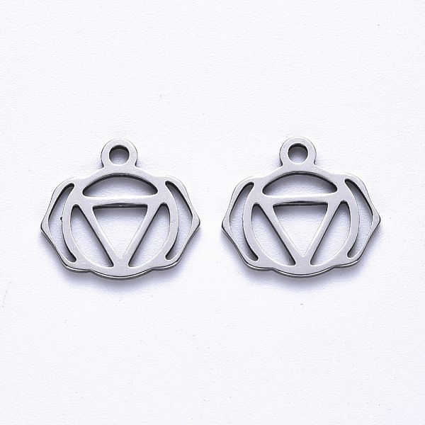 

PandaHall 304 Stainless Steel Pendants, Chakra, Ajna, 13.5x14x1mm, Hole: 1.6mm 304 Stainless Steel Ajna