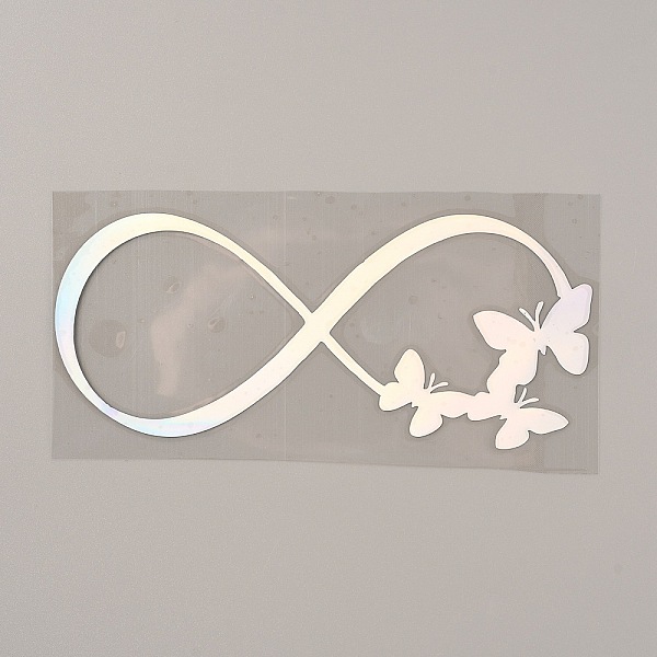 

PandaHall Laser Style PET Waterproof Self-adhesive Stickers, for Car, Motorcycle Decoration, Colorful, Infinity Pattern, 170x86x0.1mm...