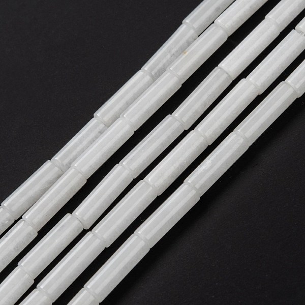 

PandaHall Natural White Jade Beads Strands, Column, 13~14x4mm, Hole: 1.2mm, about 29~30pcs/strand, 15.16''~15.75''(38.5~40cm) White Jade...