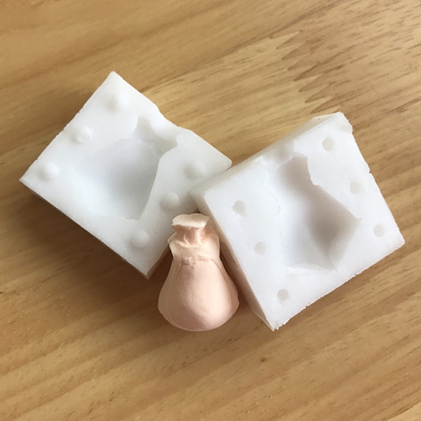 

PandaHall DIY Silicone Craft Doll Body Mold, for Fondant, Polymer Clay Making, Epoxy Resin, Doll Making, Body, White, 39x42x17mm Silicone...