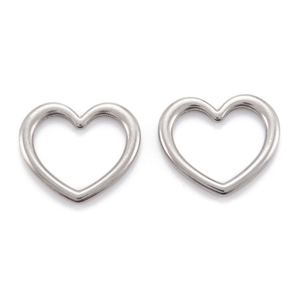 

PandaHall 304 Stainless Steel Linking Rings, Heart, Stainless Steel Color, 23x26x2mm 304 Stainless Steel Heart