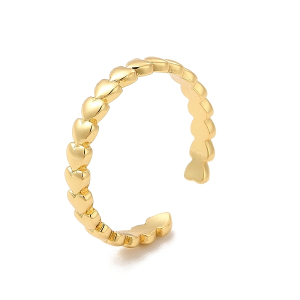 

PandaHall Rack Plating Brass Heart Wrap Cuff Rings for Women, Long-Lasting Plated, Cadmium Free & Lead Free, Real 18K Gold Plated, US Size 8...