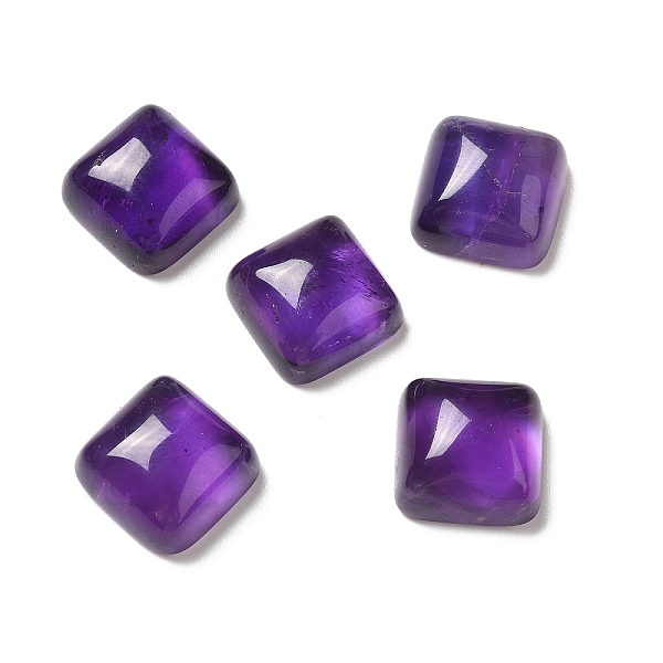 

PandaHall Natural Amethyst Cabochons, Square, 14x14x7mm Amethyst Square