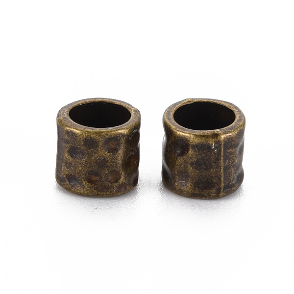 

PandaHall Tibetan Style Alloy European Beads, Column, Cadmium Free & Lead Free, Antique Bronze, 10x9mm, Hole: 5mm, about 470pcs/1000g Alloy...
