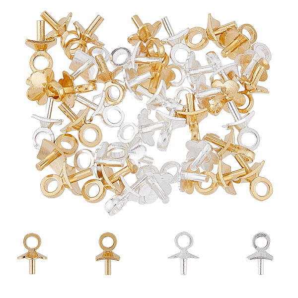 40Pcs 4 Style Brass… - image