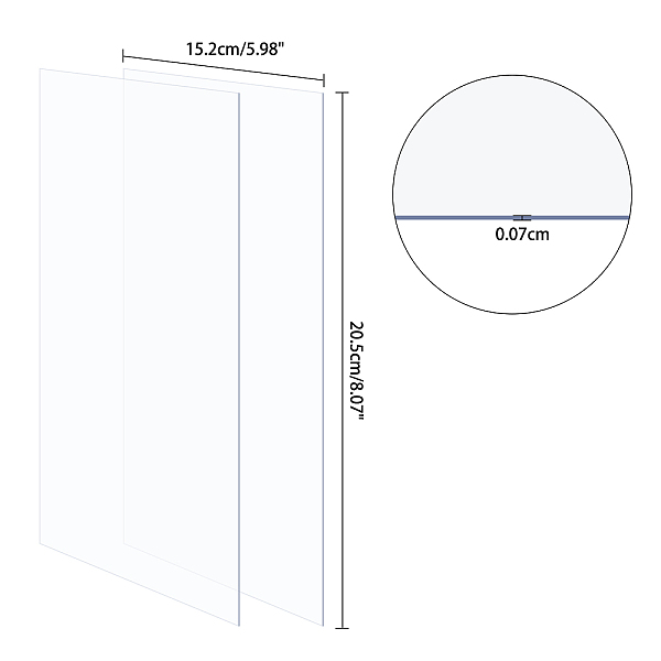 

PandaHall Transparent Acrylic for Picture Frame, Rectangle, Clear, 20.5x15.2x0.07cm, 10pcs/set Acrylic Clear