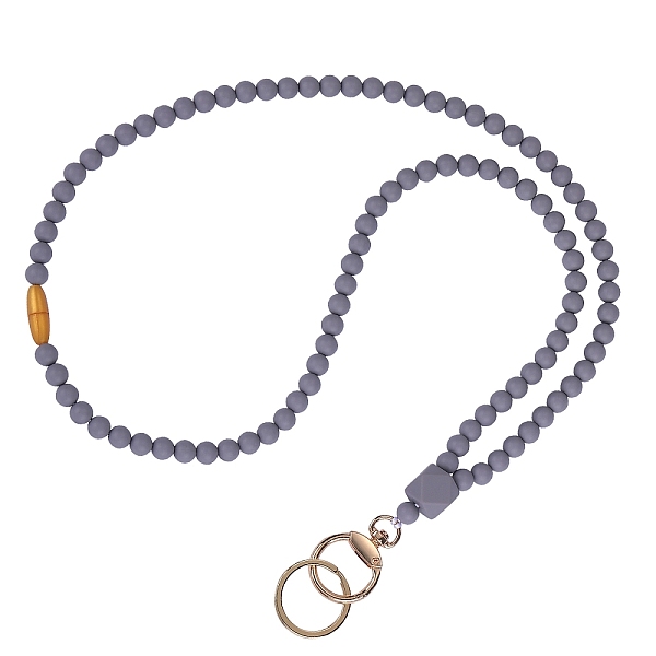 Silicone Beaded ID Card Neck Straps