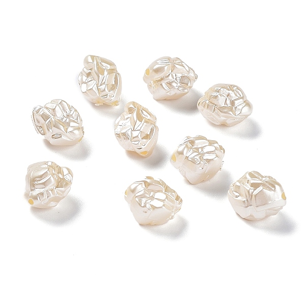 

PandaHall Opaque Pearlized Acrylic Beads, Drusy Nuggets, Antique White, 12.5x10x10mm, Hole: 1.6mm, about 880pcs/500g Acrylic Nuggets