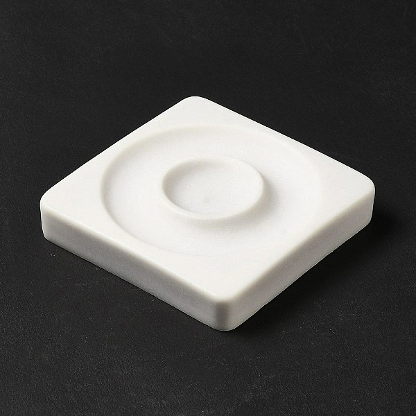 

PandaHall Resin Single Bracelet Diaplay Stands, Square, White, Tray: 20mm, 8.75x8.85x1.75cm Resin White