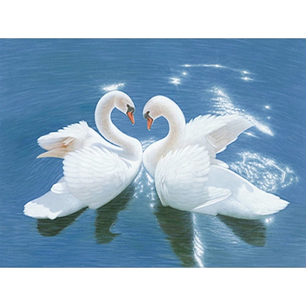 

PandaHall Swan DIY Diamond Painting Kit, Including Resin Rhinestones Bag, Diamond Sticky Pen, Tray Plate and Glue Clay, Steel Blue...