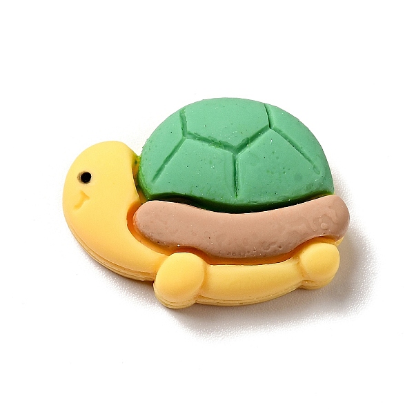 

PandaHall Ocean Theme Opaque Resin Cabochons, Lovely Cartoon Sea Animal, Colorful, Tortoise, 17.5x24x7mm Resin Tortoise