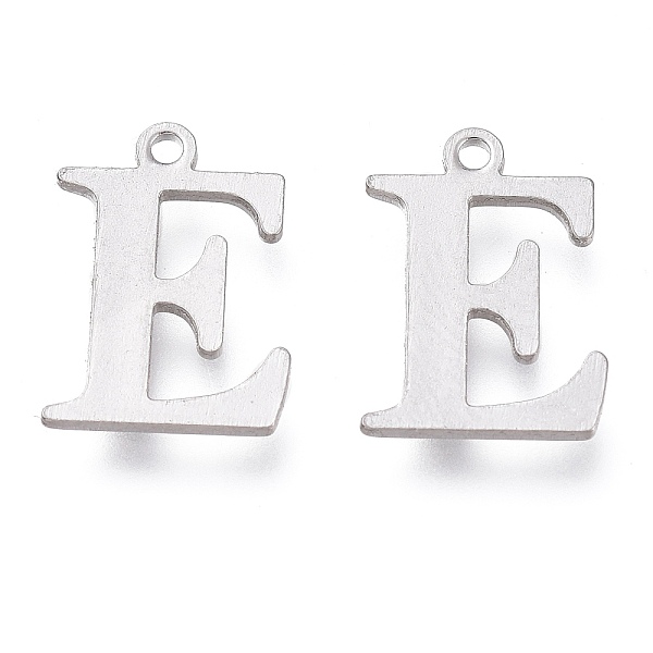 

PandaHall 304 Stainless Steel Charms, Laser Cut, Alphabet, Stainless Steel Color, Letter.E, 12x9x0.8mm, Hole: 1mm 304 Stainless Steel Letter...