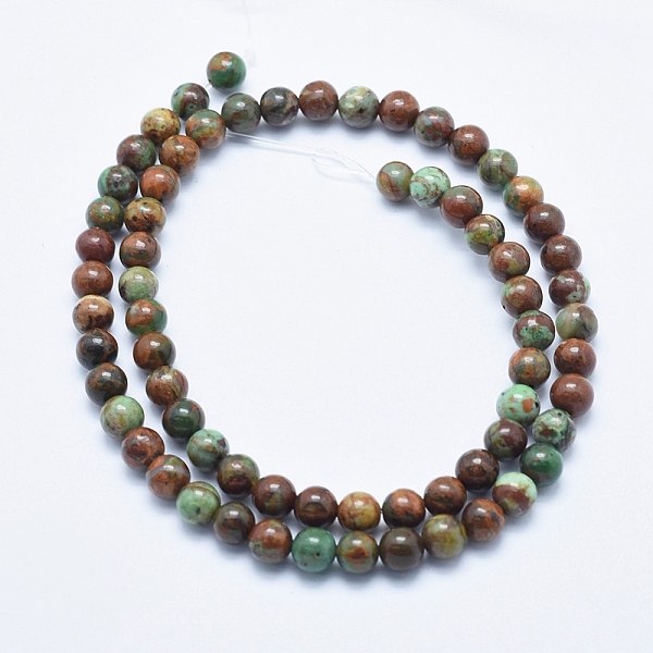 

PandaHall Natural Quartzose Jade Beads Strands, Round, 6mm, Hole: 1mm, about 62pcs/strand, 15.7 inch(40cm) Other Jade Round