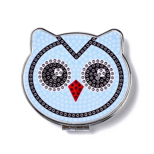 

PandaHall DIY Owl Special Shaped Diamond Painting Mini Makeup Mirror Kits, Foldable Two Sides Vanity Mirrors, with Rhinestone, Pen, Plastic...