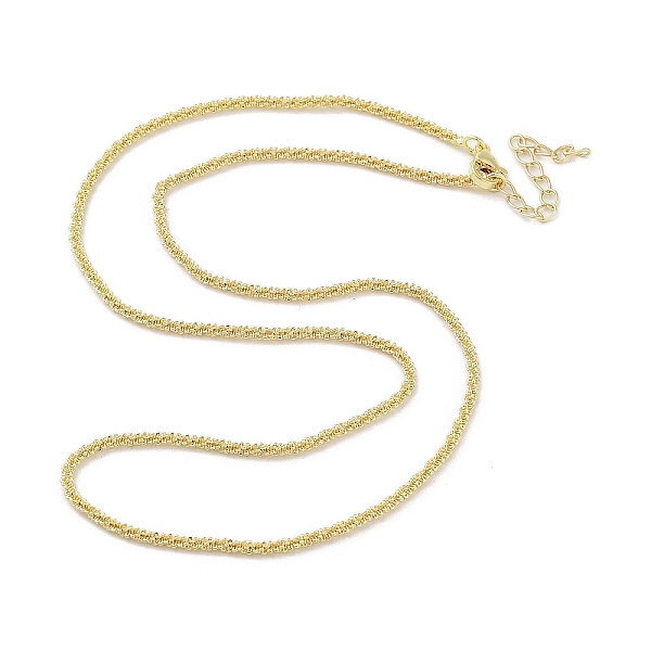 

PandaHall Brass Chain Necklaces Makings, Real 18K Gold Plated, 44.6x0.2cm Brass