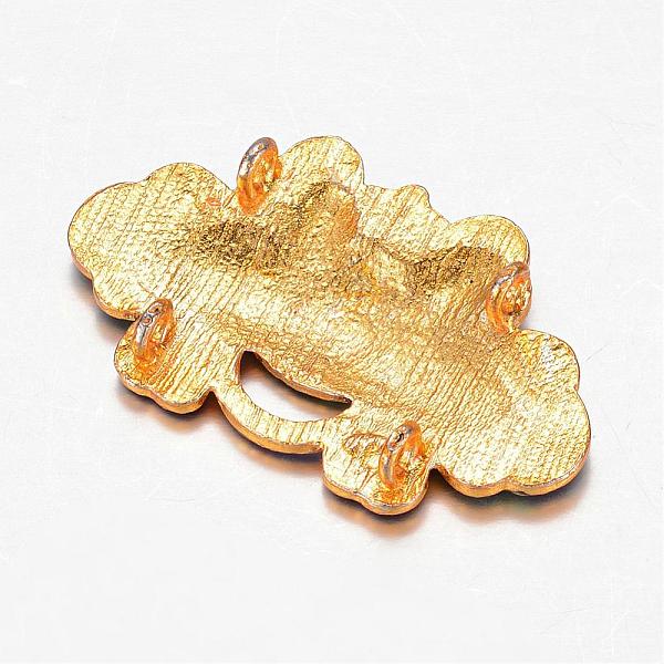 

PandaHall Alloy Enamel Multi-Strand Links, Flower, Golden, Colorful, 24x41x2mm, Hole: 2mm Alloy Flower
