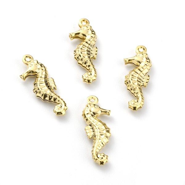 

PandaHall Brass Pendants, Long-Lasting Plated, Sea Horse, Real 24K Gold Plated, 21x7.5x3mm, Hole: 1mm Brass Sea Horse