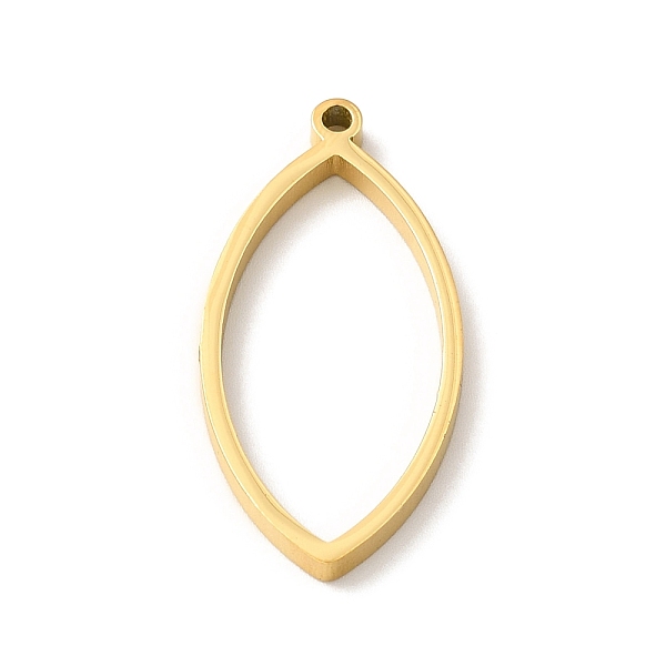 

PandaHall Ion Plating(IP) 304 Stainless Steel Open Back Bezel Pendants, For DIY UV Resin, Epoxy Resin, Pressed Flower Jewelry, Oval, Real...