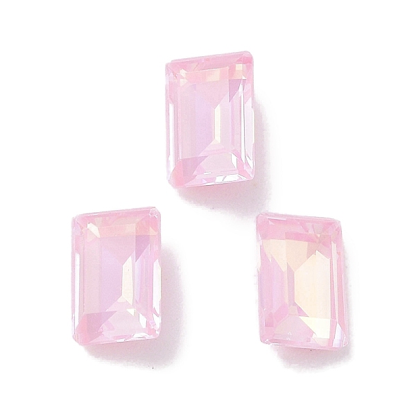 

PandaHall Glass Rhinestone Cabochons, Point Back & Back Plated, Faceted, Rectangle, Light Rose, 6x4x2.5mm Glass Rhinestone Rectangle Pink