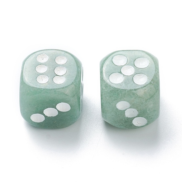 

PandaHall Natural Green Aventurine Cabochons, Dice, 15x15x15mm Green Aventurine Dice