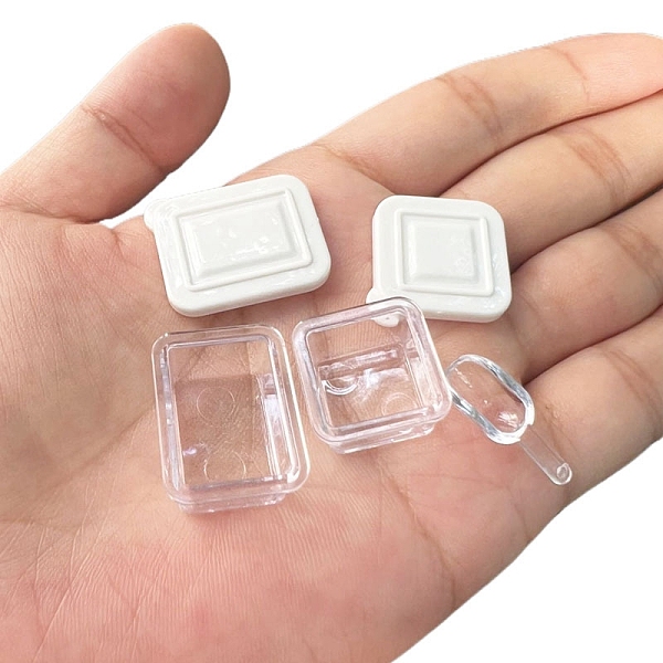 Lunch Box & Spoon Plastic Mini Model Kit