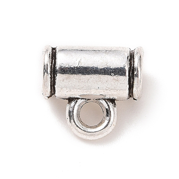 

PandaHall Tibetan Style Alloy Tube Bails, Loop Bails, Hanger Links, Column, Antique Silver, 7x8x4mm, Hole: 1.6mm, Inner Diameter: 2mm...