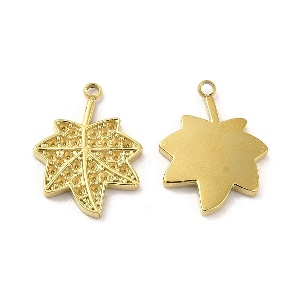 

PandaHall Ion Plating(IP) 304 Stainless Steel Pendant Rhinestone Settings, Maple Leaf, Real 14K Gold Plated, Fit For 1mm Rhinestone...