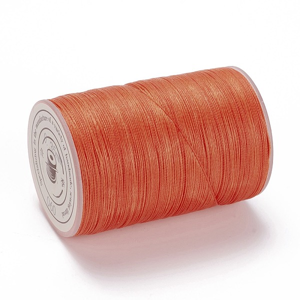 

PandaHall Round Waxed Polyester Thread String, Micro Macrame Cord, Twisted Cord, for Leather Sewing Stitching, Orange Red, 0.3~0.4mm, about...