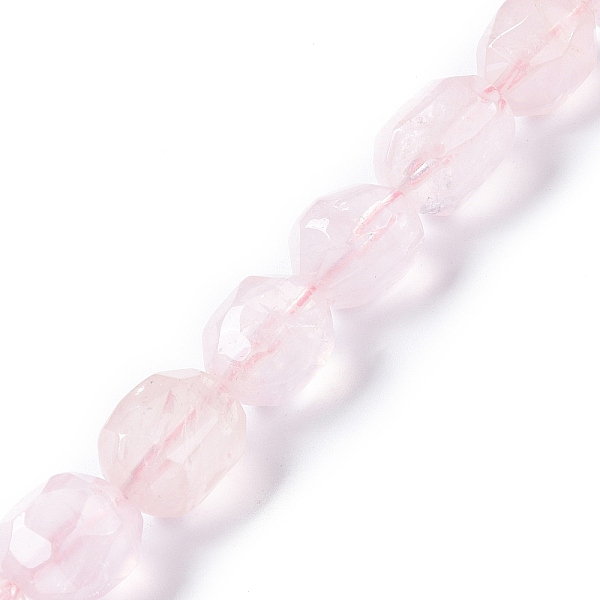

PandaHall Natural Rose Quartz Beads Strands, Faceted, Oval, 14~15x10~11x9~10mm, Hole: 1mm, about 28pcs/strand, 15.47 inch(39.3cm) Rose...