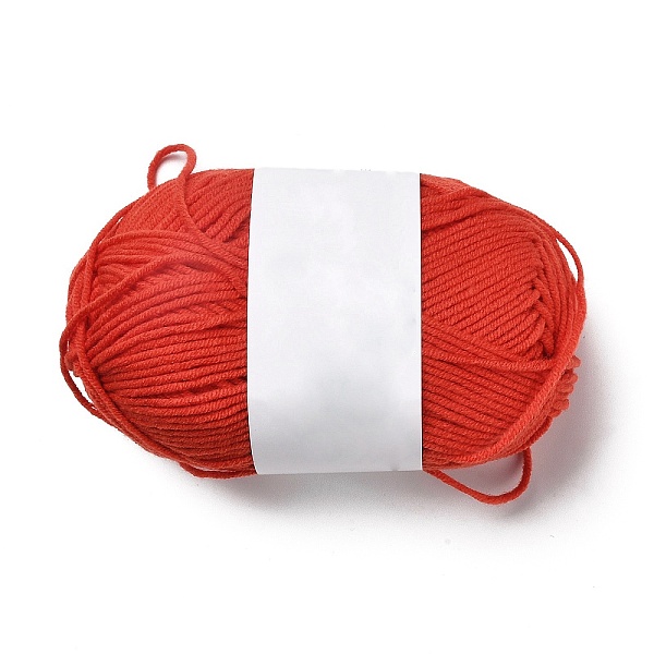 

PandaHall Milk Cotton Knitting Acrylic Fiber Yarn, 4-Ply Crochet Yarn, Punch Needle Yarn, Crimson, 2mm Acrylic Fiber Pink